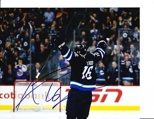WINNIPEG JETS ANDREW LADD SIGNED CELEBRATION 8X10 - Picture 1 of 1