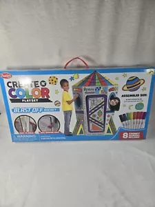 Create and Color Cardboard Blast-Off Rocket Playset - Picture 1 of 8