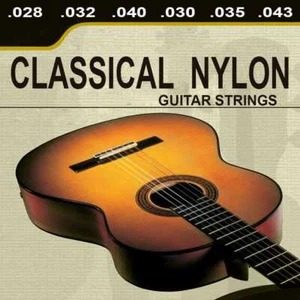 Set Jeu de 6 Cordes Nylon Guitare Classique Classical Tie End Guitar M03 - Imagen 1 de 6