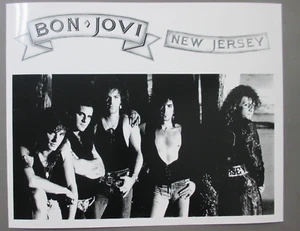 Bon Jovi black & white 8X10 glossy promo photo New Jersey Horizontal ! - Picture 1 of 1