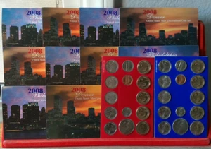 6 Set LOT 2008 P & D Uncirculated US Mint Sets - Mint Packaging - Picture 1 of 1