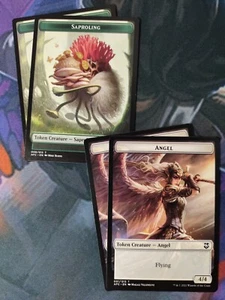 Angel / Saproling Token x 4 | 7% Off 2+ | Forgotten Realms | NM | MTG - Picture 1 of 1