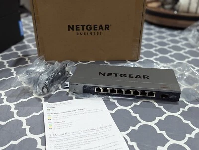 Netgear 8-port Gigabit Switch with 10 Gigabit SFP+ Uplink - Image 1 of 4