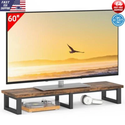 Большая подставка для телевизора 32-60 дюймов прочная стальная рама экономия места простота установки - Изображение 1 из 4