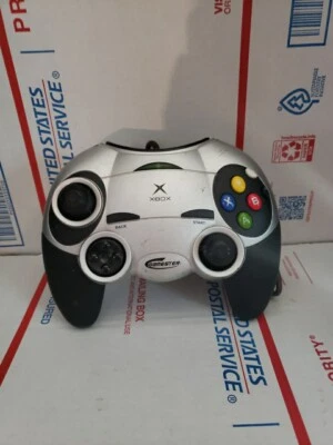 Mando Xbox Radica Gamester Original Gris/Negro Con Cable - Trl4#407  Foto 1 de 4