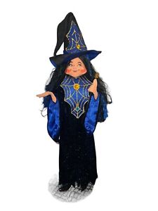 Annalee 2007 Casting a Spell Witch 15" Halloween Doll Wand ** Missing potion
