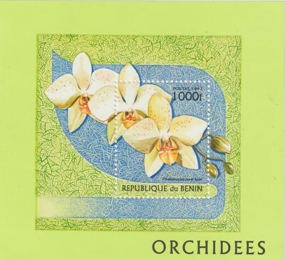 Bénin 1997 Souvenir Sheet 979 Orchids - MNH - Image 1 of 2