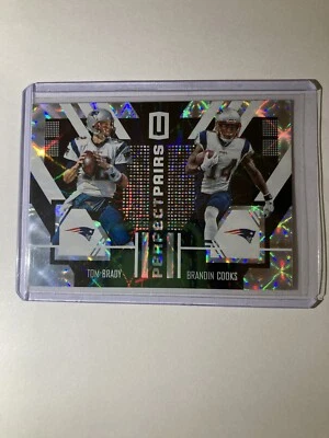 2017 Panini Unparalleled Tom Brady Brandin Cooks Base Insert Shiny! - Image 1 of 2