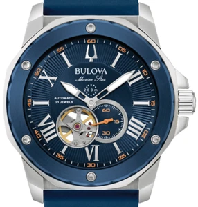 Orologio da polso Bulova 98A303 Marine Star Series A automatico NUOVO - Foto 1 di 12