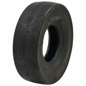 Replacement Tire 4.10x3.50-5 Smooth 4-Ply Black Durable Lawn Mower Garden Cart - Picture 1 of 3
