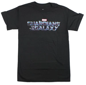 Guardians of The Galaxy Adult New T-Shirt - Simple Shiny Word Logo Pic - Picture 1 of 6