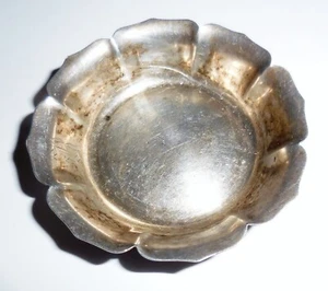 VINTAGE STERLING SILVER OPEN SALT CELLAR RING HOLDER VICTORIAN DESIGN - Picture 1 of 5