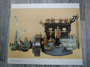Daimler Bootsmotor Motor 1913 12"" x 10"" Mercedes Foto ~ Broschüre dazugehörige - Bild 1 von 2