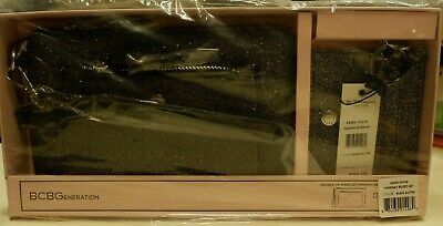 BCBGeneration Hannah Boxed Set Black Glitter Wristlet Set • 23.22$