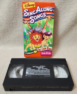 Walt Disney Sing Along Songs CIRCLE OF LIFE The Lion King VHS Video Tape 1994 - Image 1 of 4