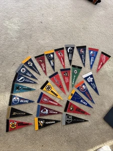 NHL Hockey 4" x 9" Filz Banner Mini Wimpel Flaggen von RICO Menge 26 - Bild 1 von 5