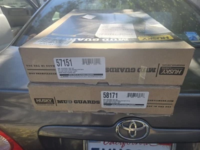 HUSKY Mud Guards DODGE RAM 1500 2500 3500 NO FLARES Front  Rear 57151 58171 NEW - Image 1 of 4