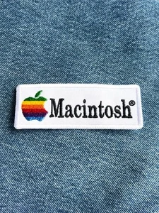 Vintage Apple, Inc Macintosh Computers Apple Logo Embroidered Patch Rainbow Logo - Afbeelding 1 van 4