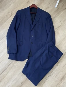 Traje de dos piezas Caruso de lana superfina 180’s para hombre talla 52/7R - Imagen 1 de 22