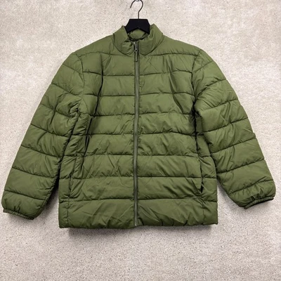 Children's Place Puffer Jacket Kids Size XXXL Green Full Zip Insulated Pockets - Image 1 of 4