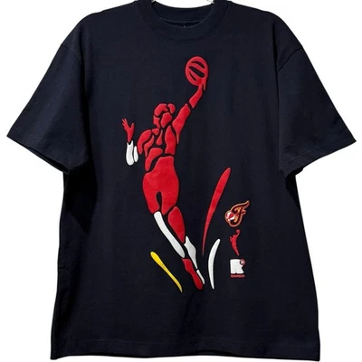 NWT WNBA X ROUND21 Indiana Fever Victory Thick Navy Tee Shirt Basketball Uni Med - Image 1 of 4