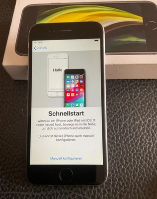 Apple iPhone SE 2. Gen - 64GB - Spacegrau  (Silber)- Ohne Simlock - Bild 1 von 4