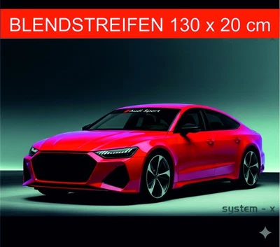 Sport Tuning Frontscheibenaufkleber für audi 130x20 - Bild 1 von 4