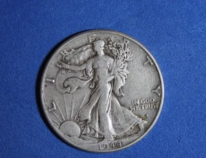 1944- Walking Liberty Half Dollar #P32455 - Foto 1 di 2