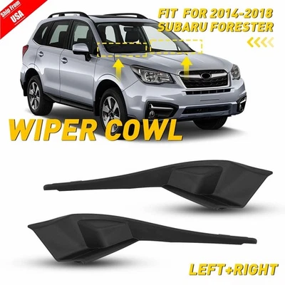 Front Windshield Wiper Cowl Covers Panels Trims For Subaru Forester SK 2019-2021 - Image 1 of 4