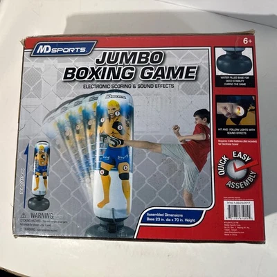 MD Sports Jumbo Boxing Game 70” Inflatable Kickboxing Punching Bag Electronic - Image 1 of 4