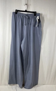 NWT Chaus Women's Blue Silk Drawstring Pants - Size 16 - Picture 1 of 5