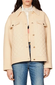 Sandro Paris Women's Coat Size 40 FR / L 100% Wool SFPOU00377 - Picture 1 of 10