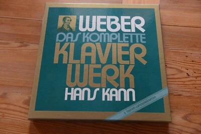 WEBER complete piano works HANS KANN 6 LP box FSM 107 VXDS - Bild 1 von 4