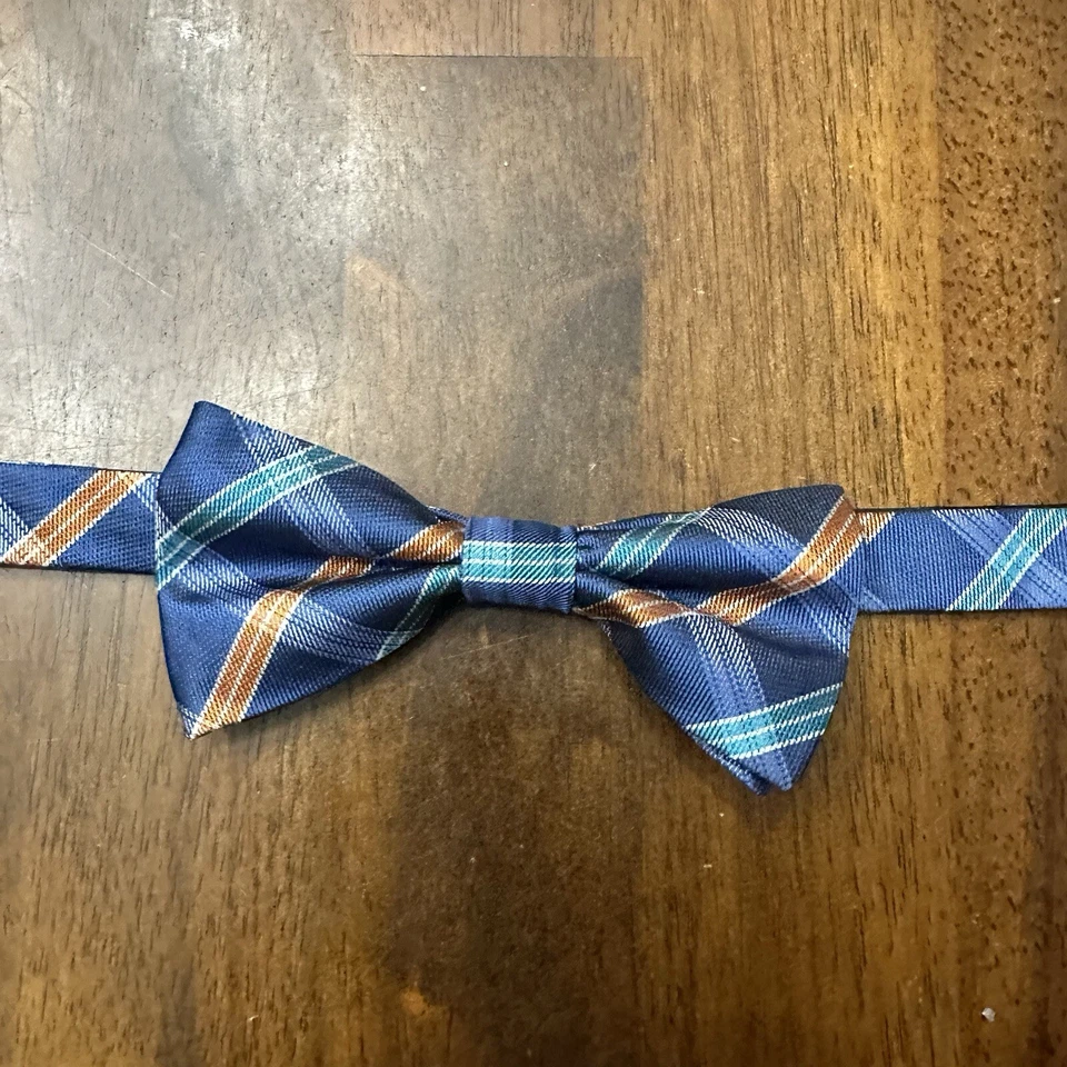 Pajarita ajustable Countess Mara azul y naranja  Foto 1 de 4