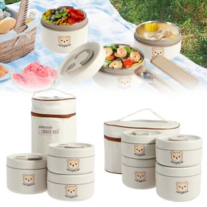 Insulation Thermo Thermal Lunch Box Food Container Bento Box Set for Kid .a - Picture 1 of 12
