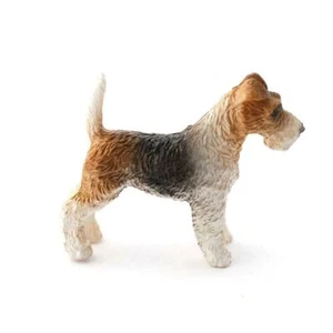 Dolls House Fox Terrier Standing Pet Dog Miniature 1:12 Scale Accessory - Picture 1 of 8
