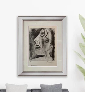 Pablo Picasso, - Hand Signed Original Litho Print Certificate $3500 Appraisal# - Picture 1 of 12