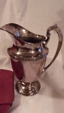 Vintage WM Rogers & Son York 5417 Silver Plate EPNS Footed Water Pitcher