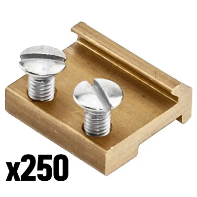 250x Schienenverbinder 15 mm für Gleise Anlagenbau Spur-G Garteneisenbahn - Bild 1 von 4