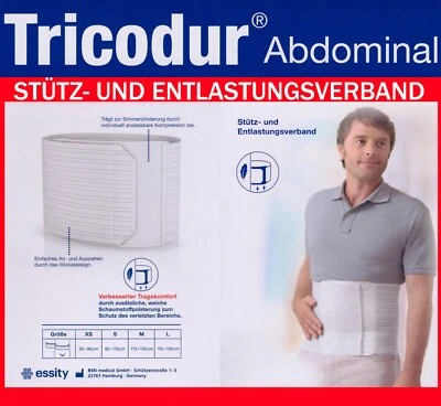 BSN MEDICAL 23cm Hoch Abdominal Stütze Bauchgurt Bauchbandage Bauchweg geschloßen 55 bis 195