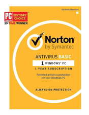 Symantec Norton AntiVirus Basic 1 PC 1 Year North America Key (21366381)