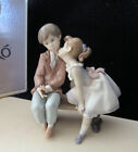 Vintage Lladro #7635 Porcelain Figurine - Ten And Growing - Boy And Girl In Box