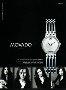 MOVADO WATCH MAGAZINE anuncio promocional #57 2002 "NO ES UN RELOJ" IRINA DVOROVENKO - Imagen 1 de 2