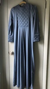 Vintage Gail Hoppen Loungewear Robe Nightgown Blue Quilted Medieval Gothic Small - Picture 1 of 9