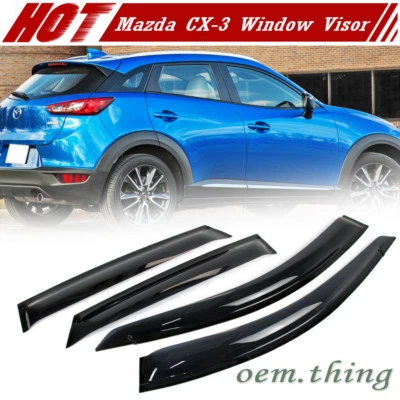Apto para Mazda CX-3 CX3 SUV deflector de ventana lateral protector de lluvia visera 2016-2019 GX Foto 1 de 4