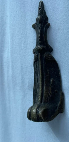 Antique French Corner Brass Decorative Hardware commode Feet Part Cover