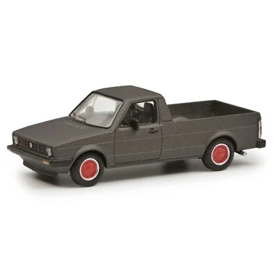 VW Caddy Pick-Up 1/64 Grigio Antracite Metallizzato Opaco - Schuco 452033600 - Immagine 1 di 3