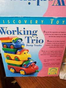 Discovery Toys Working Trio Dump Trucks - New in Box - Picture 1 of 2