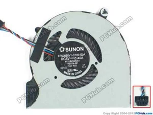 HP EliteBook 9470 9470M Laptop CPU Fan EF50050V1-C100-S9A 702859-001 9480 9480M - Afbeelding 1 van 1