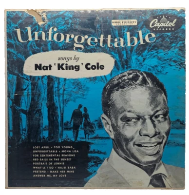 Nat King Cole Unforgettable Vinyl Record T-357 SSR - Image 1 of 4